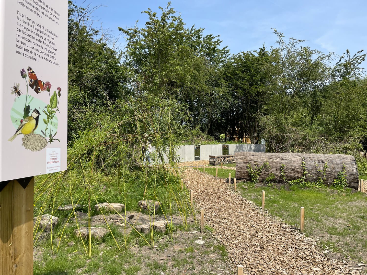 Les sentiers extérieurs du Jardin de la Biodiversité