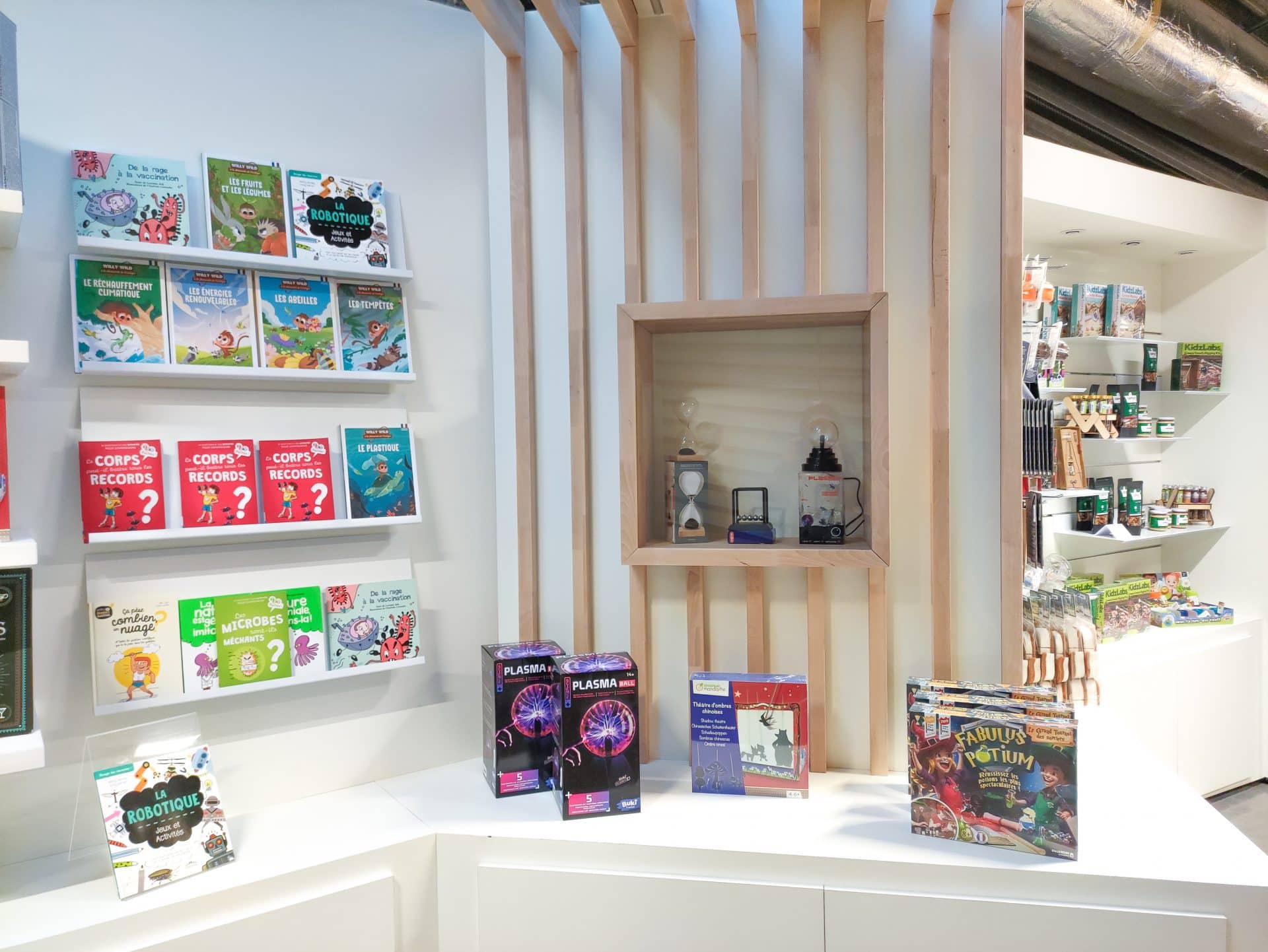 Vue de l'intérieur de la boutique du SPARKOH!